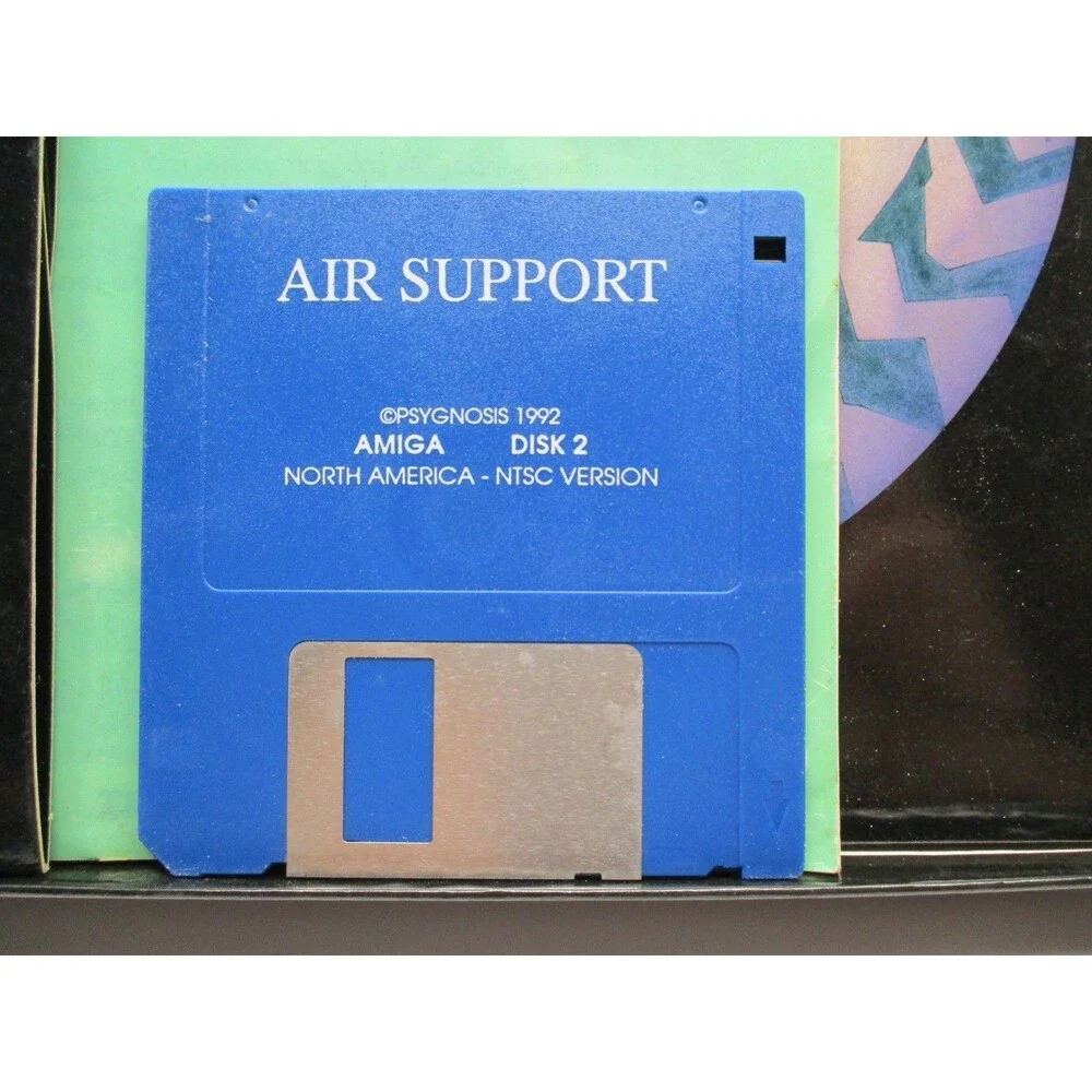Vintage Air Support 1990 Amiga Psygnosis Video Game Boxed With Manual 3d Glasses